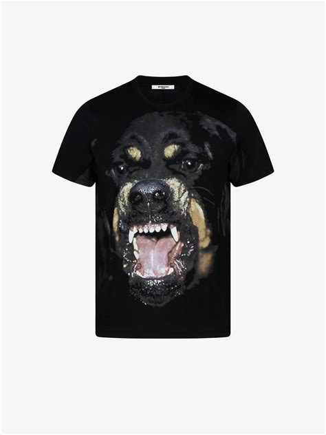 givenchy t shirt with dog|Givenchy rottweiler t shirt.